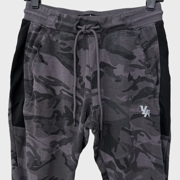 YoungLA Tapered Athletic Jogger Pants Gray Camo Men's Medium Workout Activewear - Picture 5 of 11